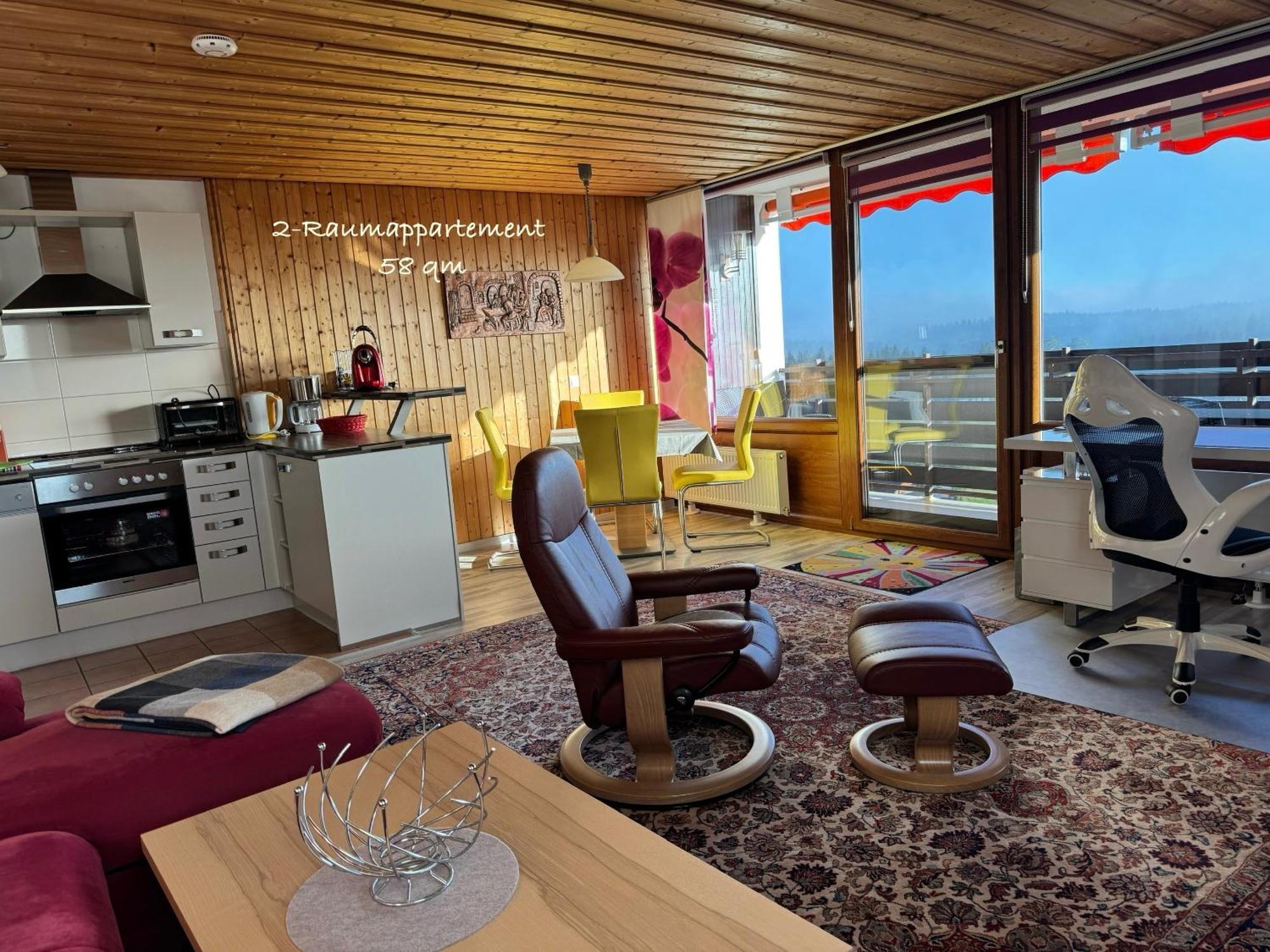 3- 2-1 - Raum - Ferienappartements Dieter Hoffmann Freudenstadt-Kniebis Beim Nationalpark Buitenkant foto