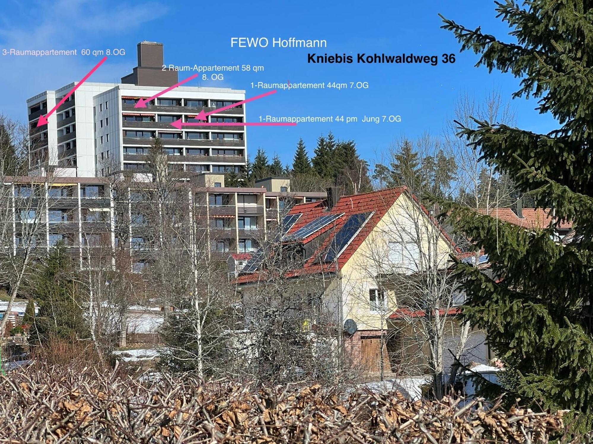 3- 2-1 - Raum - Ferienappartements Dieter Hoffmann Freudenstadt-Kniebis Beim Nationalpark Buitenkant foto